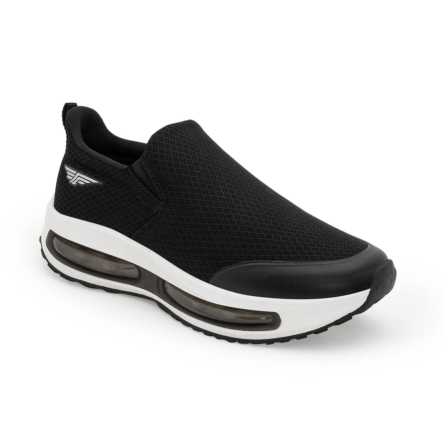 Men's Slip-On Walking Shoes – Black