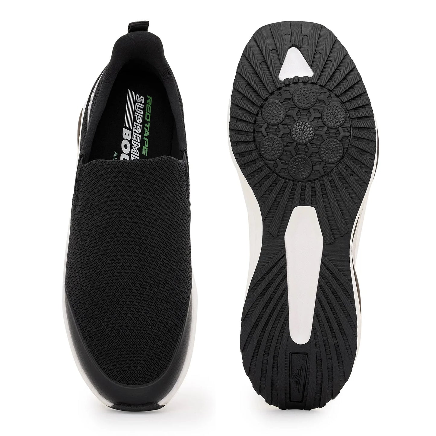 Men's Slip-On Walking Shoes – Black
